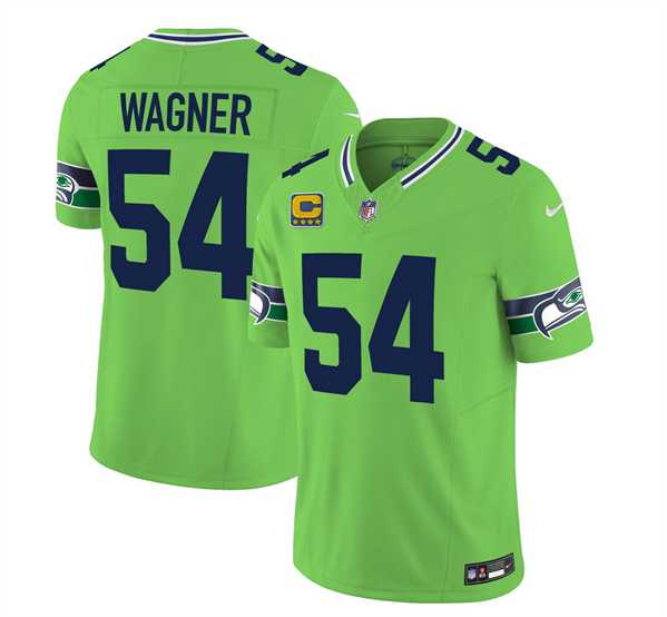 Men & Women & Youth Seattle Seahawks #54 Bobby Wagner 2023 F.U.S.E. With 4-Star C Patch Green Limited Jersey